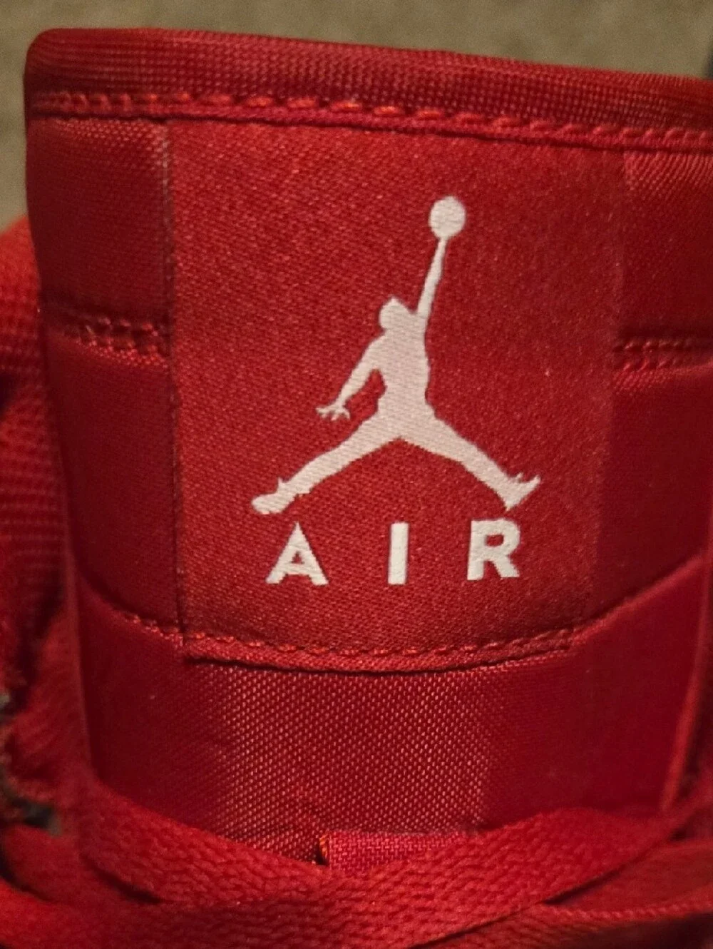 Nike Red High-Top Jumpman Sneakers - Picture 11 of 15